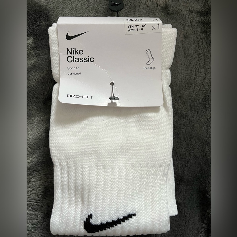 Nike White Soccer Socks